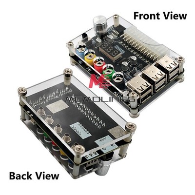 24-pin ATX Power Supply Module Power Adapter Connector Adjustable Voltage 6 Port