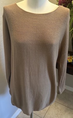 NWT $110 Michael Kors In Gorgeous Camel -Long Sweater - Zips Up The Back- M
