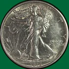 1918 Walking Liberty Half Dollar Choice Almost Uncirculated AU+ Coin #41438