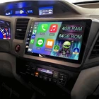 For Honda Civic 2012-2015 Android 15.0 Car Stereo Radio Player CarPlay GPS 4+64G