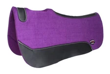 Horse Western Wool Felt Contoured Close Contact Barrel Saddle Pad Purple 39121