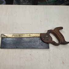 Vintage Tyzack Sons & Turner Sheffield no. 120 Brass Backed Tenon Saw Age 18+ 