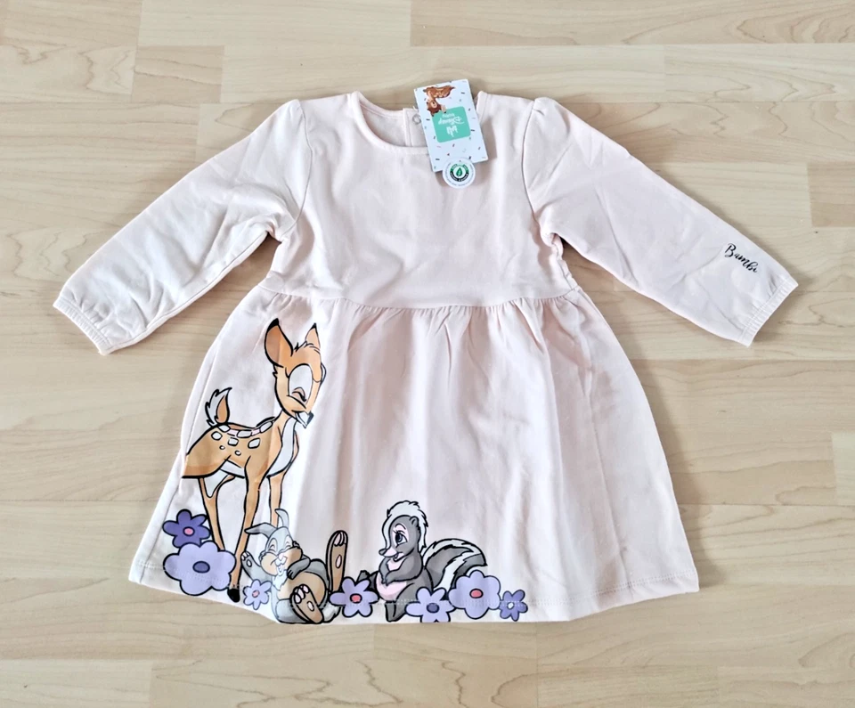 Disney Baby Kleid Kleidchen Bambi Gr. 92 Neu