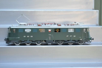 Hermann Spur 0 Elektrolok Ae 6/6 Stahlbau 2-rail DC 1/45 Zustand gut - Bild 1 von 4