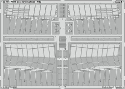 Eduard 1/32 A6M5 Zero Landing Flaps PE set for Tamiya kits