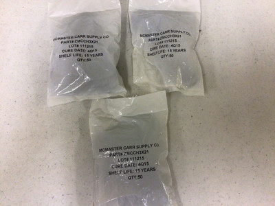 NEW, ( LOT 131 ) MCMASTER ZMCCH3 X 21 111215 O-RINGS, FREE SHIPPING