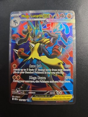 Pokémon TCG Holo Ultra Rare Full Art Mega Lucario EX 160/132