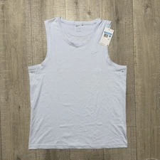 Nike Primary Dri-FIT Versatile Swoosh Tank Top Gray DV9833-085 Size Medium Men