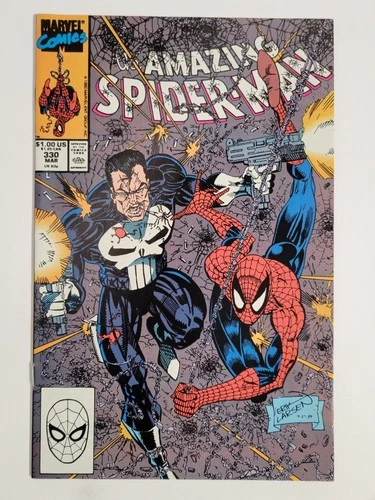 Amazing Spider-man #330 Marvel 1990 NM 9.4 Punisher cover & appearance Copper