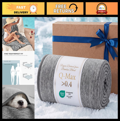 Cooling Blanket for Hot Sleepers - Lightweight Breathable Ice Throw, 50x70