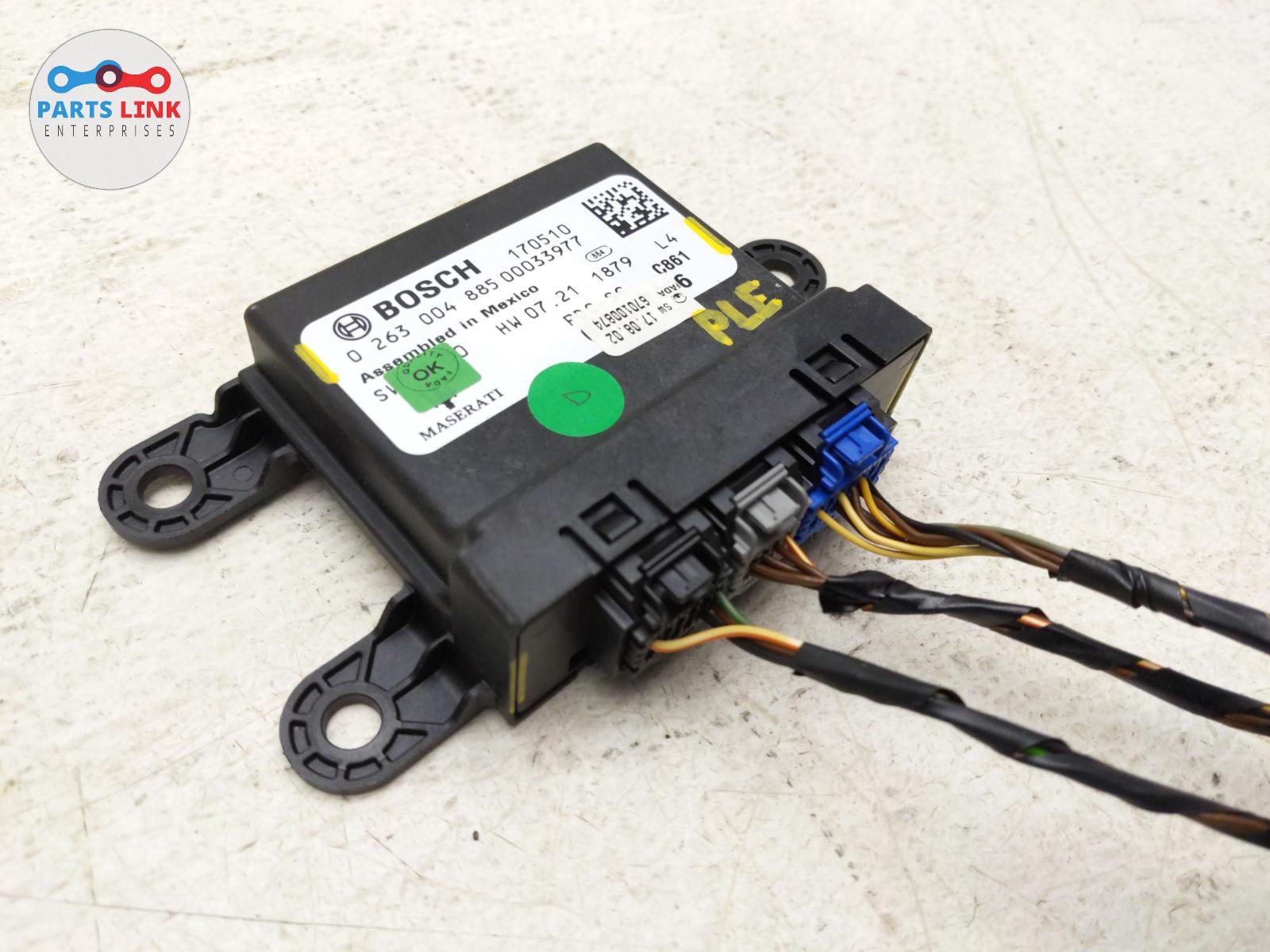 2017-20 MASERATI LEVANTE REAR RIGHT PARK ASSIST PDC CONTROL MODULE HARNESS M161