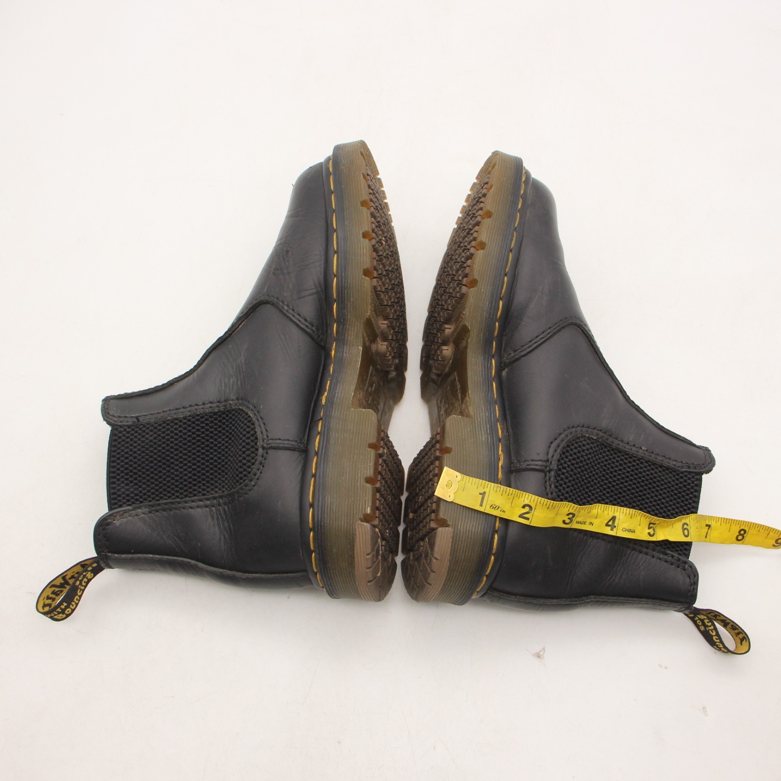 Doc Dr. Martens 2976 SR Women's Size 6 Black Classic Leather Chelsea Boots NJ004 thumbnail 5