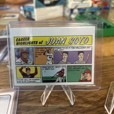 2022 Topps Heritage Juan Soto Comic 73 Career Highlights  Nationals 73TC-3