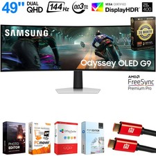 Samsung 49" Odyssey G9 Dual QD-OLED Curved Monitor  26 Months Protection Bundle