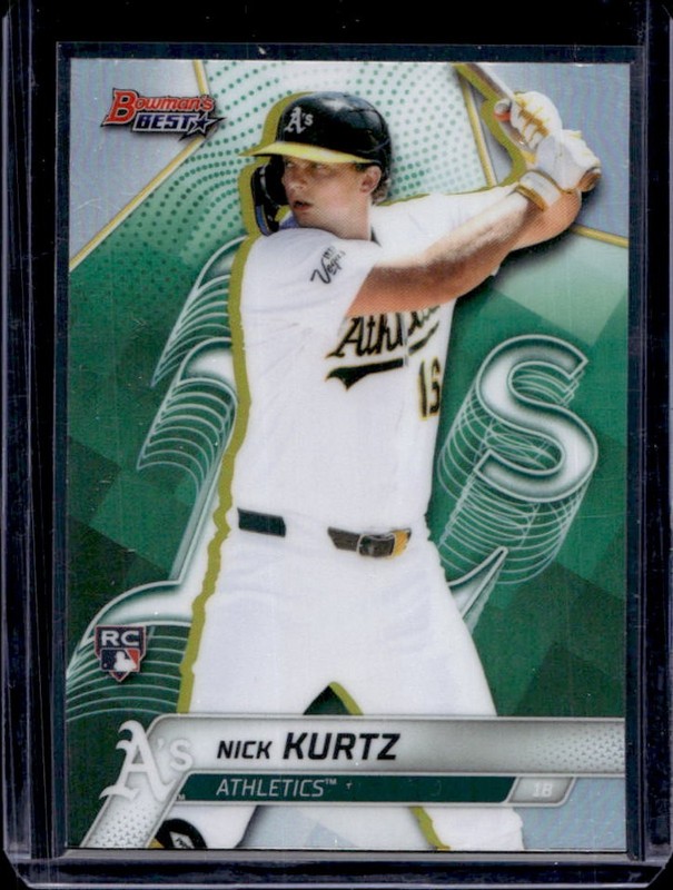 2025 Bowman's Best Nick Kurtz RC Refractor Rookie #42 Athletics