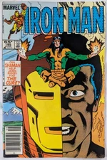 Iron Man #195 Marvel Comics 1985 Newsstand Edition F+ Sleeve & Board