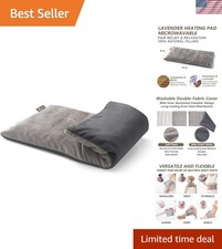 Heating pad Microwavable with Washable Cover 6  12" Microwave Moist Heat Pad...