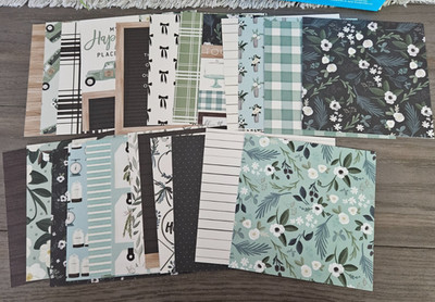 CARTA BELLA CARDSTOCK PAPER - HOME AGAIN - 6 X 6  24 PIECES