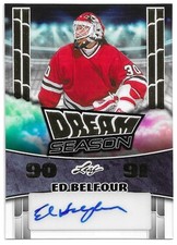 2025 Leaf Metal Hockey Legends ED BELFOUR Autograph 1/1 Acetate Gold Parallel