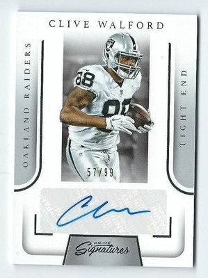 Clive Walford 2016 Panini Prime Signatures AUTOGRAPH Card #PS-CW