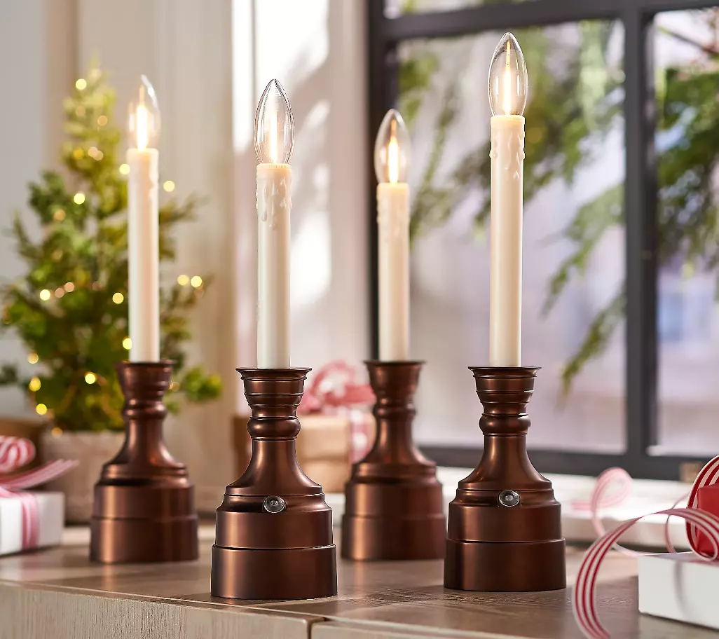 Bethlehem lights set of 4 battery operated window candles deals