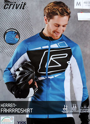 Herren Fahrradshirt Langarm M 48 50 Radshirt Fahrrad Shirt Radtrikot Trikot  NEU