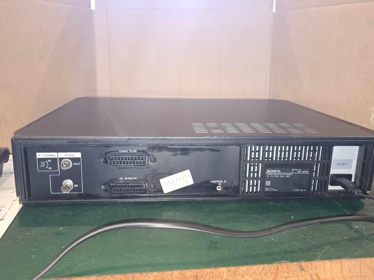 Magnétoscope Sony SLV-375B – Lecteur VHS D'occasion, Fonctionnel, Look Rétro