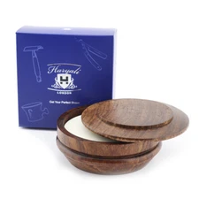 Wooden Shaving Bowl with Lid, Compact, Durable, Elegant Shave Bowl