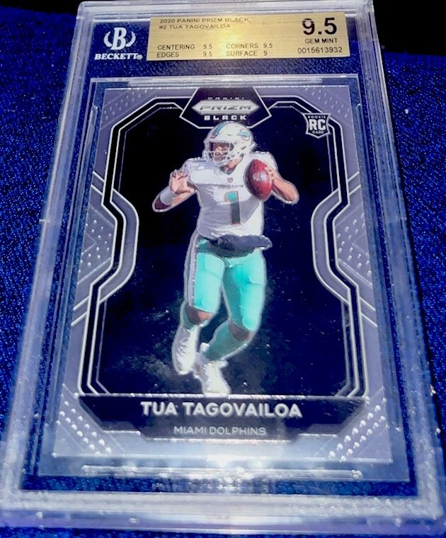 Tua Tagovailoa Panini Prizm Rookie Patch Autographs #2 Black Finite