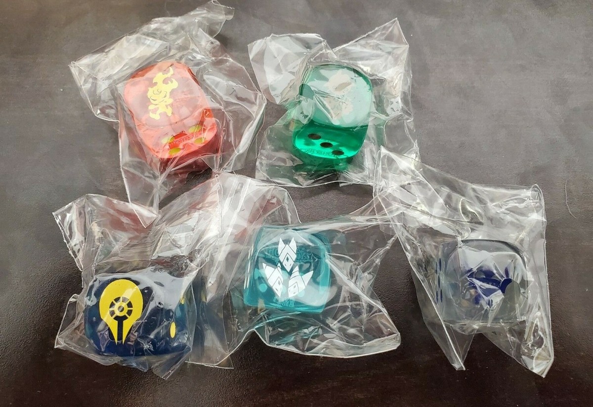 YuGiOh Hidden Arsenal: Chapter 1 Set of 5 Common Dice - Green