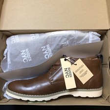 Men’s Chukka Dress Boots Leather Brown 9 Comfort Insoles MADDEN NYC Adam SALE NB