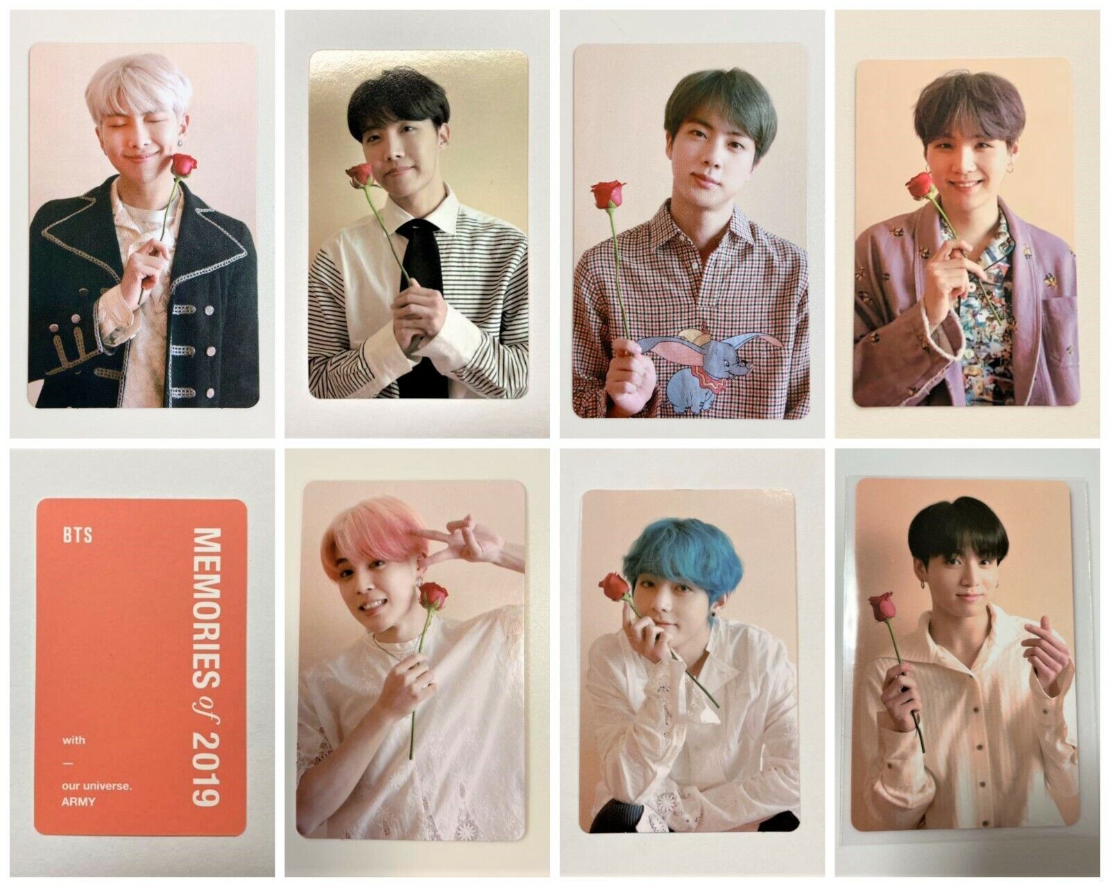 BTS Bangtan Memories of 2019 DVD Limited Official Photocard Photo Card PC  F/S