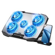Laptop Cooling Pad,Gaming Laptop Cooler with 5 Quiet Fans for 12-15.6 Inch,La...