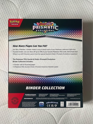 POKEMON TCG SCARLET & VIOLET PRISMATIC EVOLUTIONS BINDER COLLECTION *SEALED* - 第 2/2 張圖片