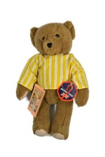 Vtg DEAN'S Porridge Bear Pure British Wool Brown 17" Original Tags Jointed