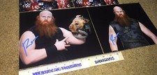 Lot of (2) ERICK ROWAN SIGNED WWE 8X10 PHOTOGRAPH WRESTLING-EXACT PROOF 
