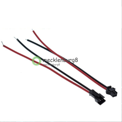 10Pairs 15cm  Long JST SM Male to Female 2Pins Plug Wire Connector