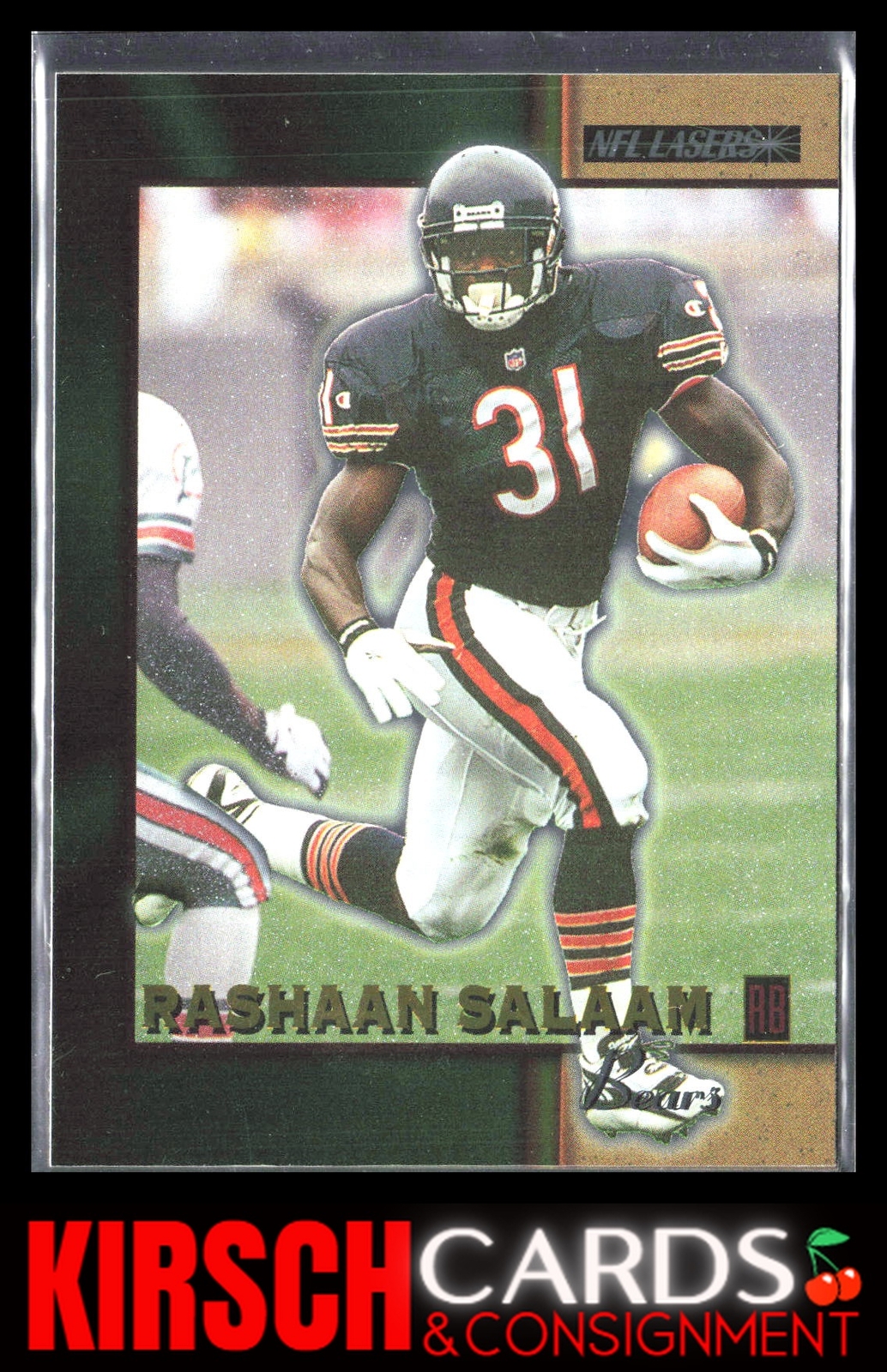 Rashaan Salaam 1996 Score Board NFL Lasers #50 Chicago Bears