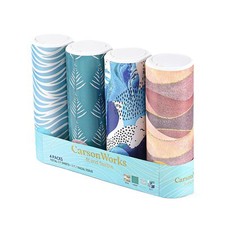Car Tissues Cylinder 4 Packs Round Tissue Box Holder Fit for Car Cup Holder, ...