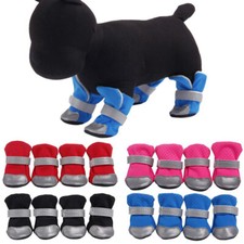 4pcs/set Waterproof Winter Warm Pet Dog Shoes Anti-slip Rain Snow Boots Puppy