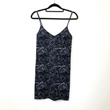Urban Outfitters Mini Dress Dark Blue Strappy Bodycon Stretch Size S