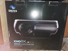 Enova XHD 8K Projector W/ Motorized screen New In Box