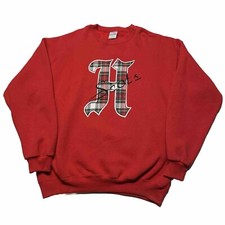 Vintage 90s Highland Scots Sweatshirt Men’s XL Red Pullover Hipster 80s USA Made