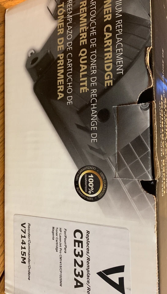 Tóner Ingram Micro V7 MAGENTA 1300PG RENDIMIENTO REEMPLAZA HP CE323A Foto 3 de 4