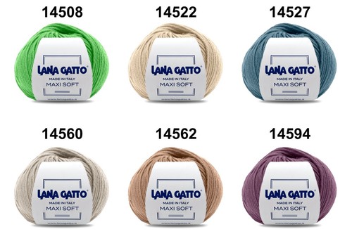 Merinowolle Lana Gatto Maxi Soft 100% Extrafeines Merino Garn 50 g auf 90 m - Bild 7 von 110