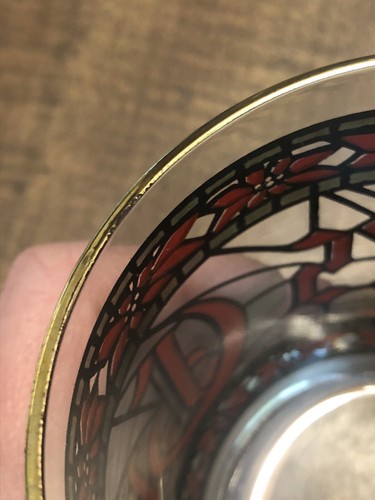 4er Set - Vintage Houze Buntglas JAHRESZEITENGRÜSSE Weihnachtsgläser - Bild 14 von 17