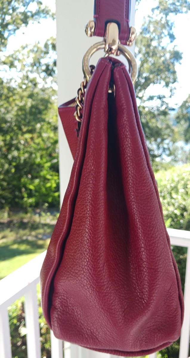 Coach 28966 Mia Raspberry Magnetic Closure Hobo/Shoulder Bag | eBay
