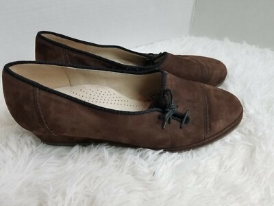 Salamander lady Line Shoes Slip On Vintage Suede Sz 7.5