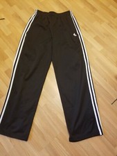 ADIDAS JOGGING PANTS BOYS YOUTH SIZE XLARGE BLACK PEELING LOGO SEE PIC