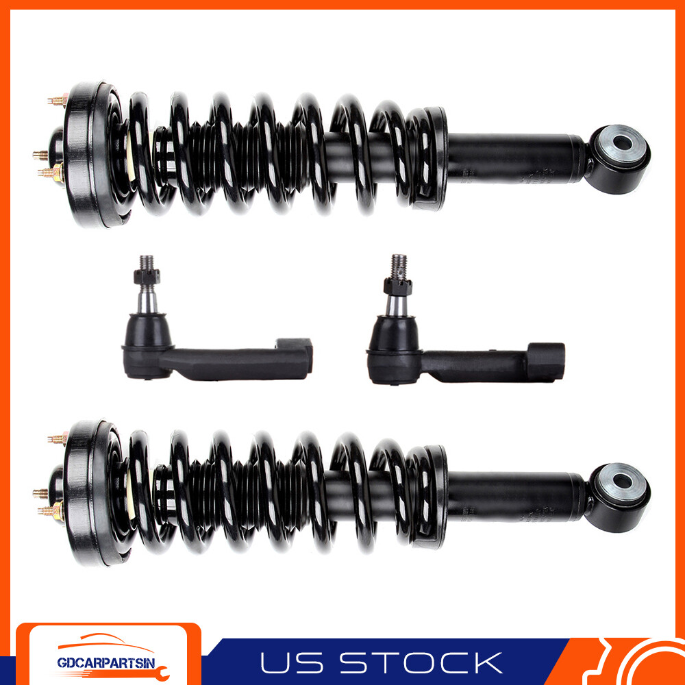 4pc Front Strut Kit with Sway Bar & Tie Rods For 2009-2013 Ford F150 4WD